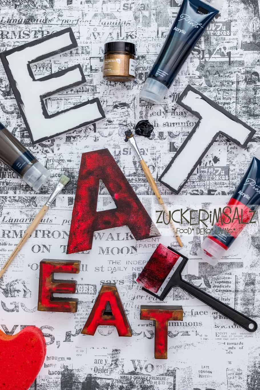 das 30 Minuten DIY … EAT Sign im Retro Industrie Style