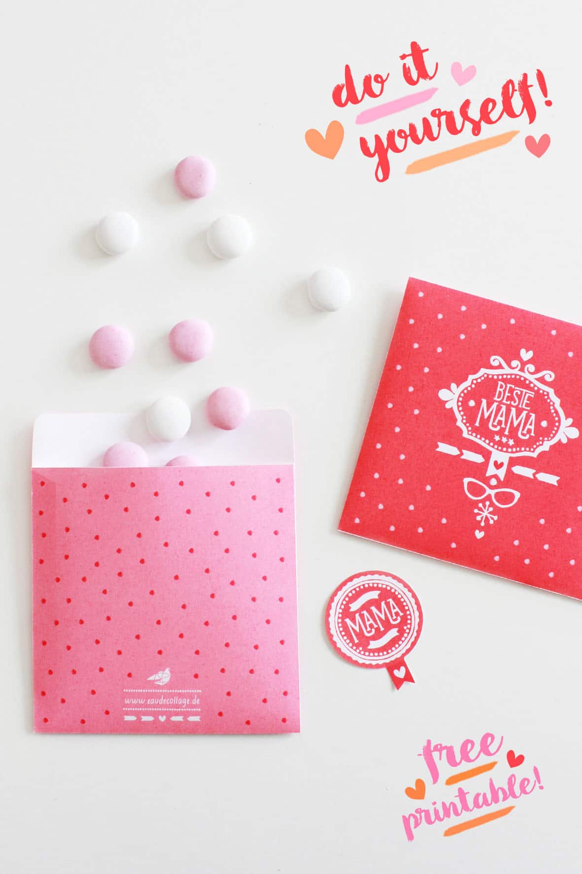 DIY GESCHENKTÜTE BASTELN ZUM MUTTERTAG / FREE PRINTABLE