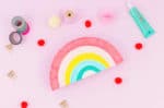 DIY Regenbogen-Utensilo für den Arbeitsplatz