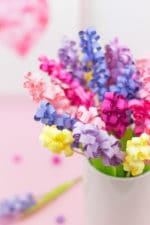 DIY Geschenk zum Muttertag: Hyazinthen aus Papier