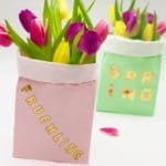 Frühlingsdeko aus einfachen Papiertüten selber machen
