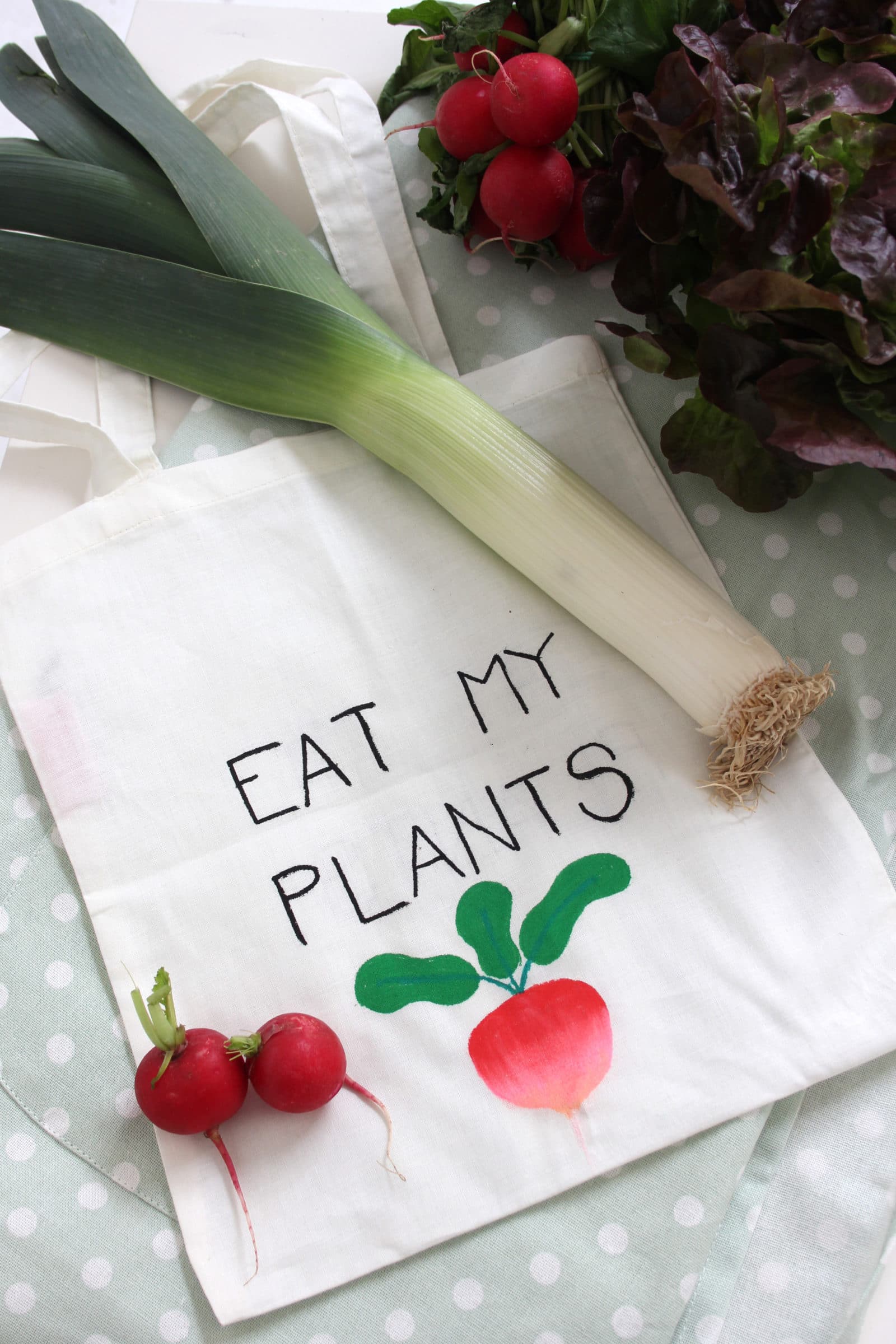 Tasche für den Gemüse-Einkauf