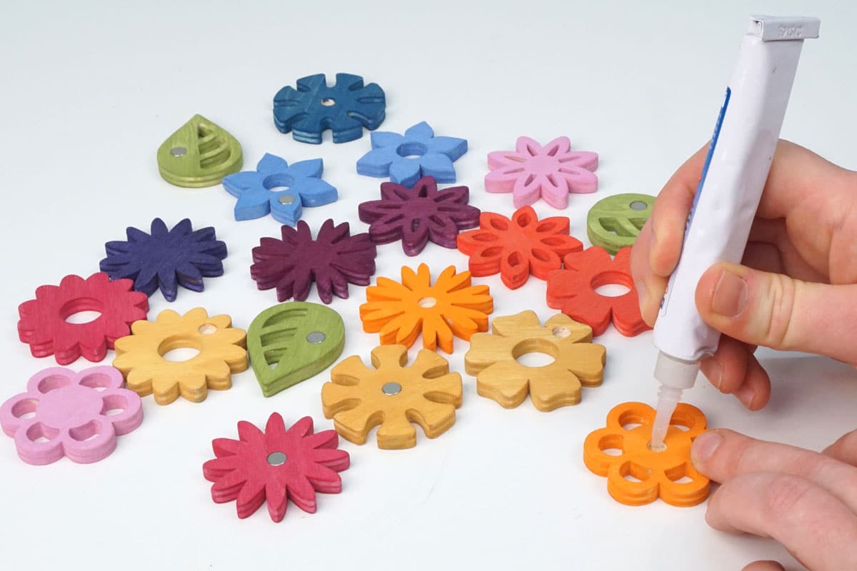 Flower-Power – Farbenfrohe Blumen-Magnete