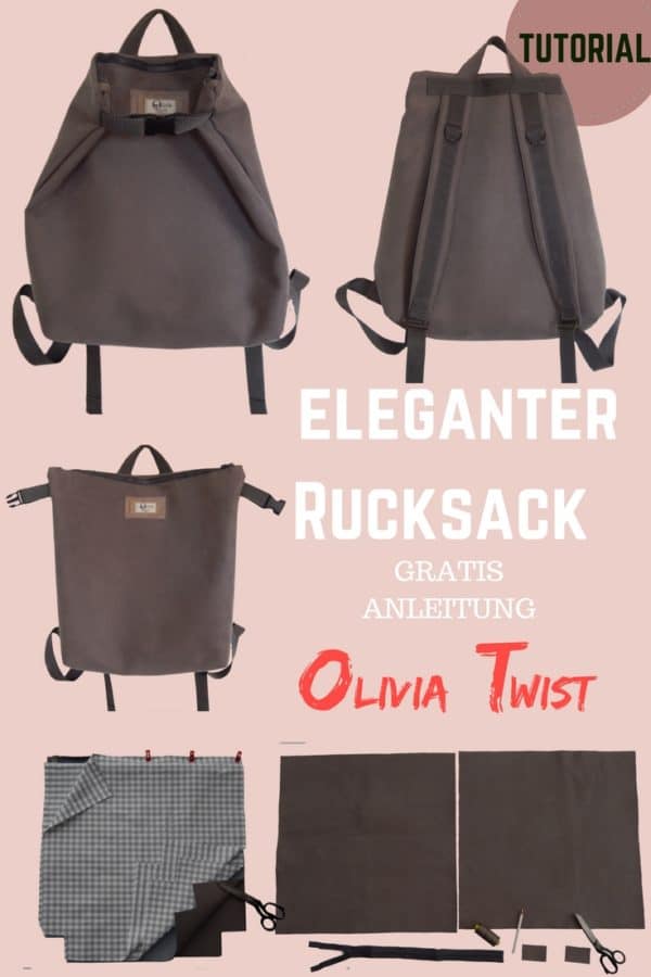 Eleganter umwandelbarer Rucksack – Tutorial für Anfänger