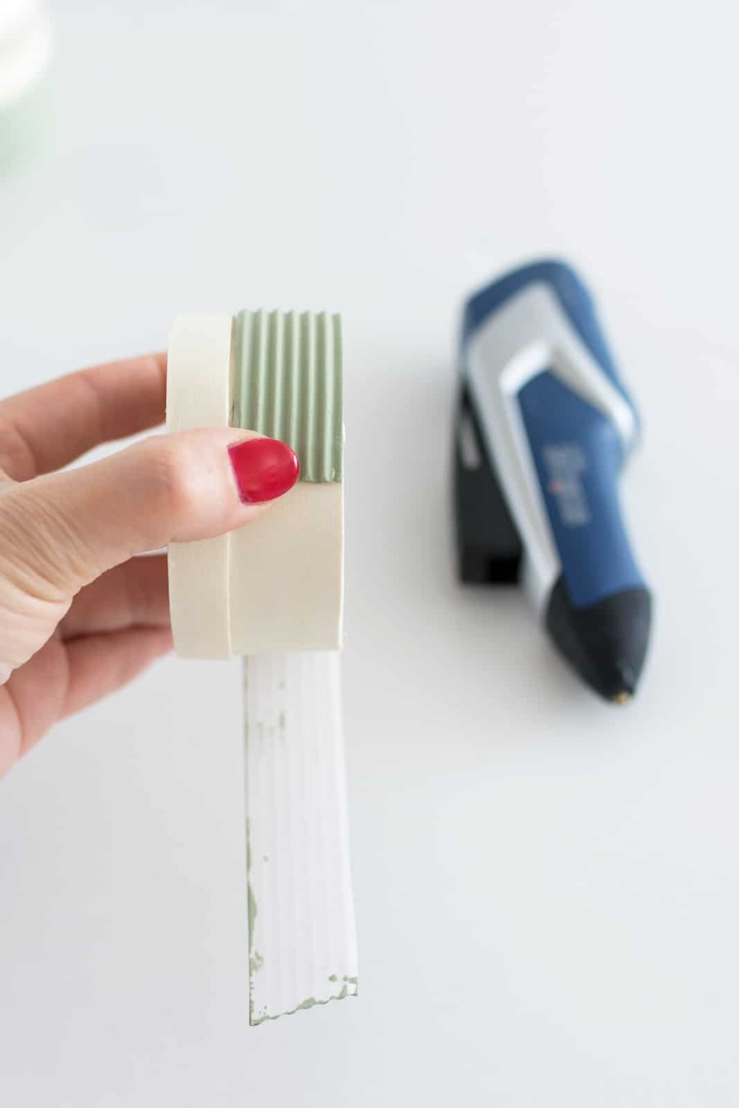 Upcycling Idee: Spanschachteln schablonieren