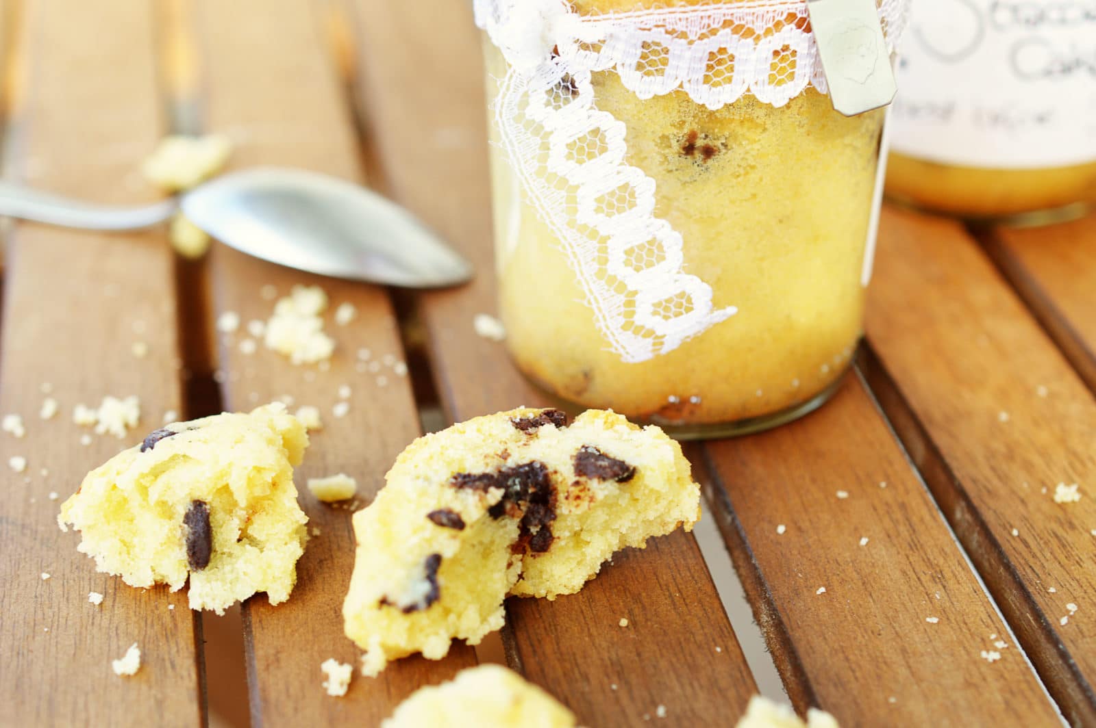Stracciatella-Kuchen im Glas