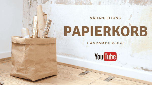 Nähanleitung - Papierkorb aus SnapPap - Video Tutorial