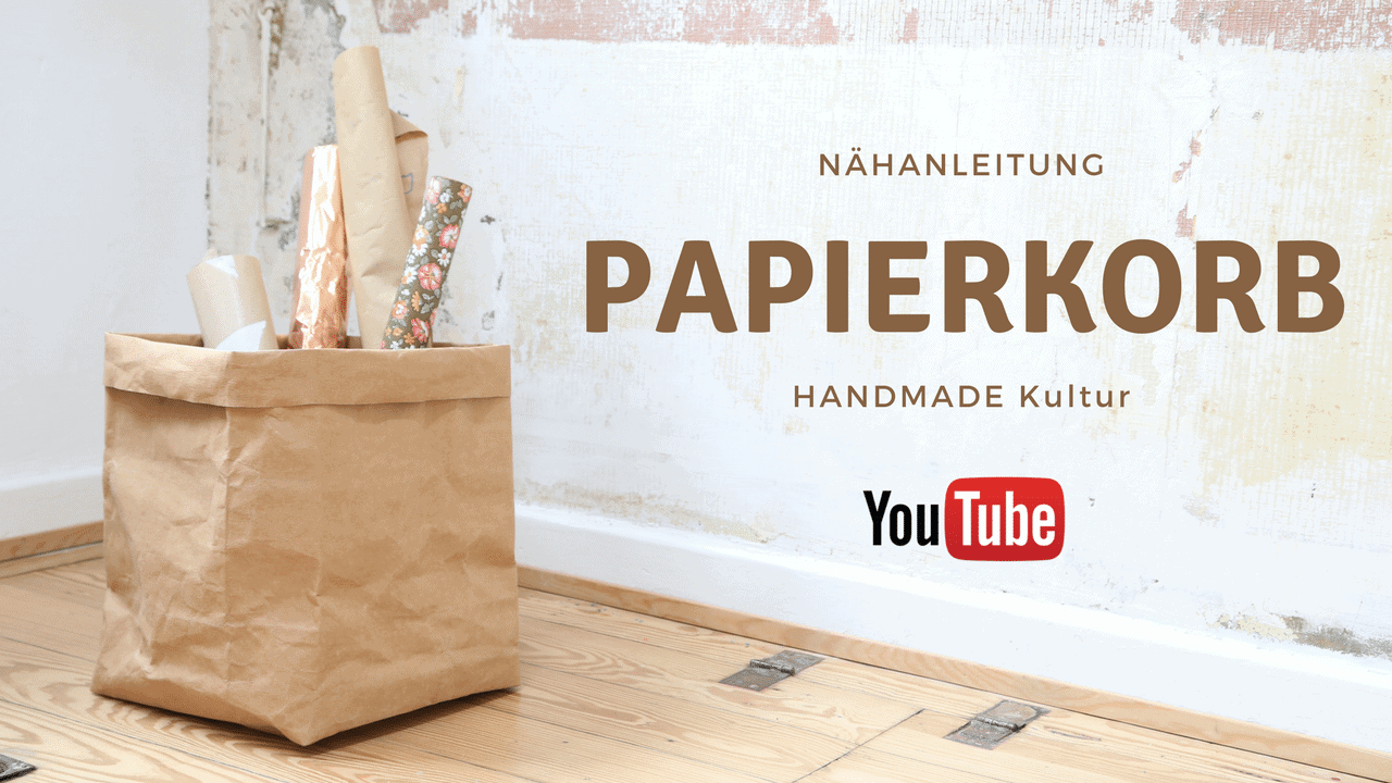 Nähanleitung – Papierkorb aus SnapPap – Video Tutorial