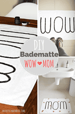 Easypeasy DIY für eine selbstbeschriftete Badematte mit WOW-Faktor (oder für die beste MOM zum Muttertag!)