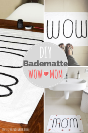 Easypeasy DIY für eine selbstbeschriftete Badematte mit WOW-Faktor (oder für die beste MOM zum Muttertag!)