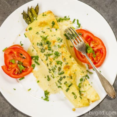 Kräuter-Pfannkuchen gefüllt mit Spargel & Schinken [Birgit D]