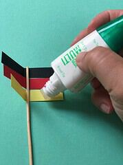 Deutschland Deko Fahnen zur Fußball WM Selber machen