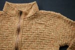 Strickjacke mit Rippenmuster