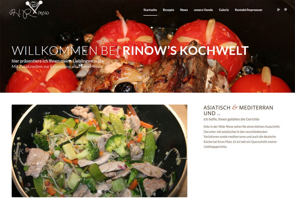 Willkommen bei Rinow’s Kochwelt – Rinow s Kochwelt und mehr