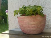 Kordelkorb und Tischset aus Kordel nähen