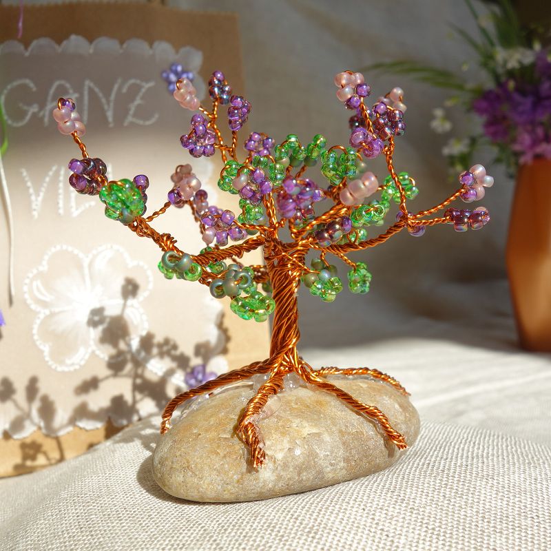 DIY Glücksbäumchen Geschenkidee mit Draht