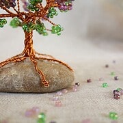 DIY Glücksbäumchen – Geschenkidee mit Draht