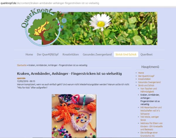 querknopf.de | Kreativität ist Intelligenz, die Spaß hat. (A. Einstein) querknopf.de | Kreativität ist Intelligenz, die Spaß hat. (A. Einstein)