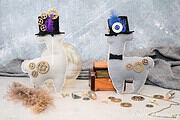 Steampunk-Lama aus Filz ~ No Problama – Festivalama