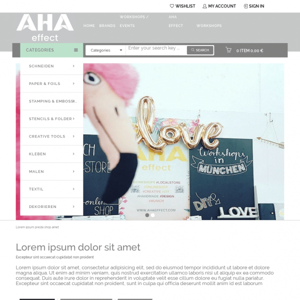 AHA effect - Do It Yourself - Onlineshop & lokaler Laden