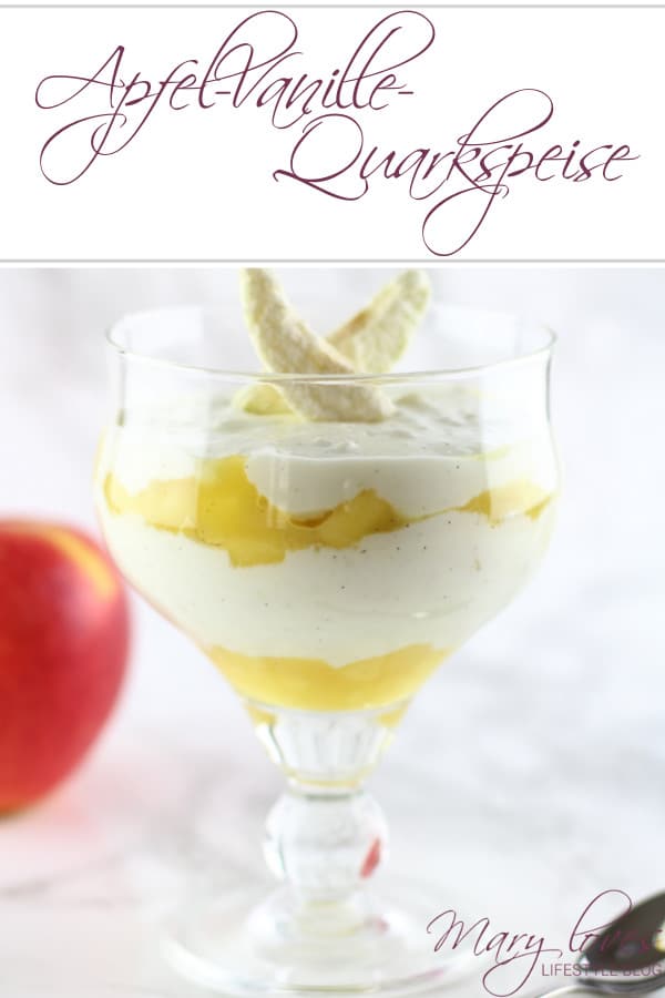 Apfel-Vanille-Quarkspeise mit natürlicher Süße