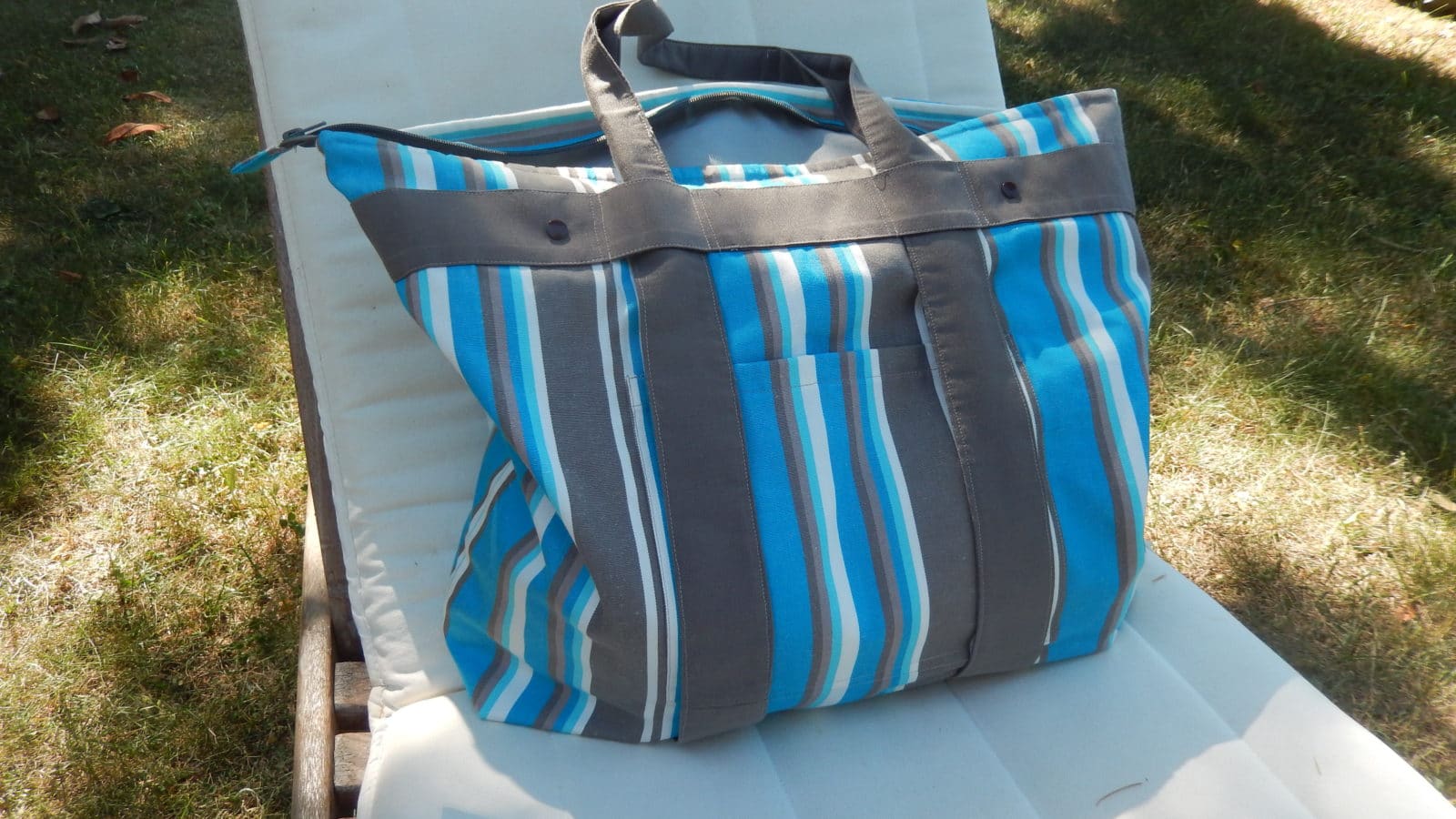 Rucksack –  Strandtasche – Badetasche selber nähen mit kostenlosem Schnittmuster