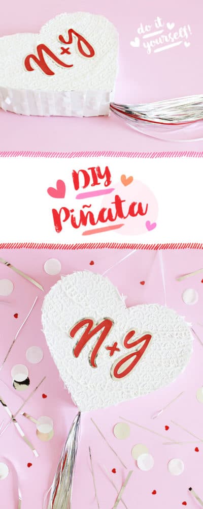 DIY PINATA-HERZ BASTELN ALS HOCHZEITS-PINATA