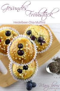 Gesundes Frühstück: Heidelbeer-Chia-Muffins