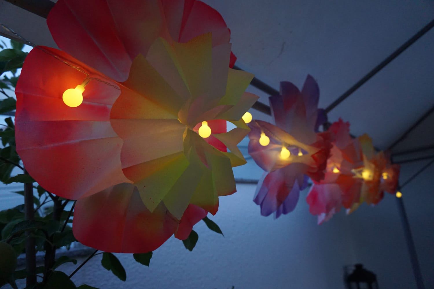 Blumen aus Butterbrottüten