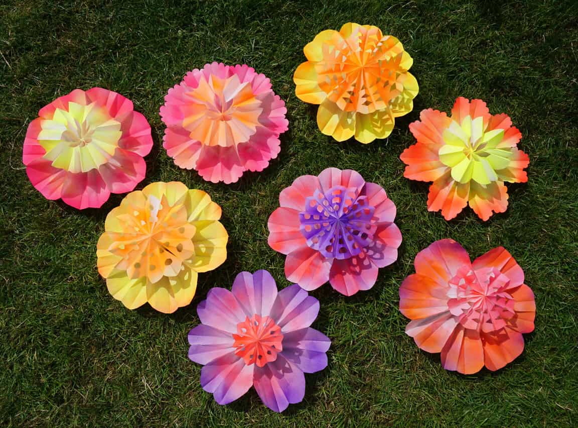 Blumen aus Butterbrottüten