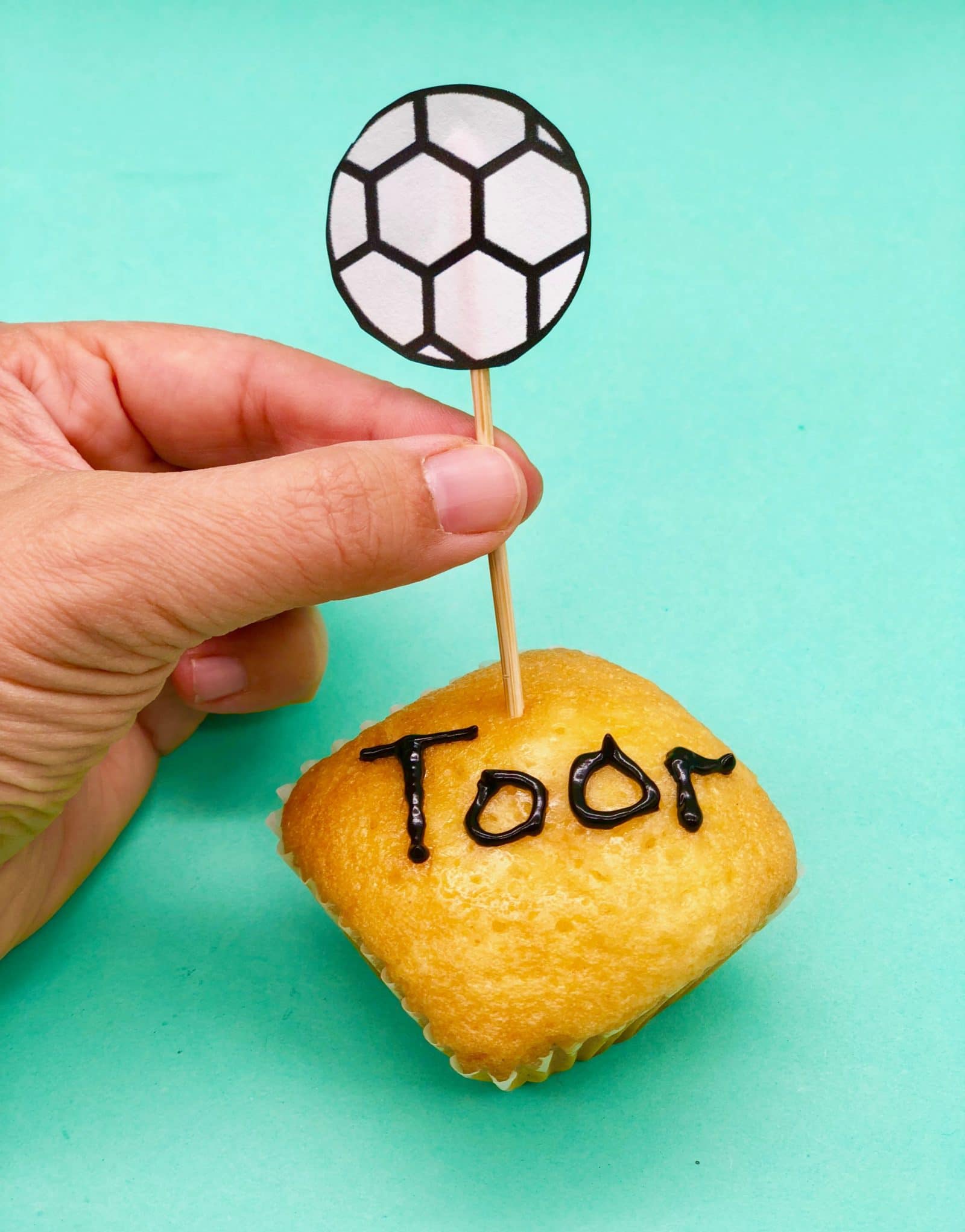Fußball Muffins selber machen