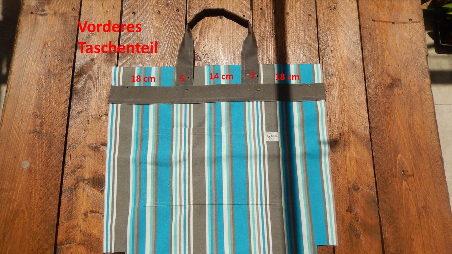 Rucksack –  Strandtasche – Badetasche selber nähen mit kostenlosem Schnittmuster