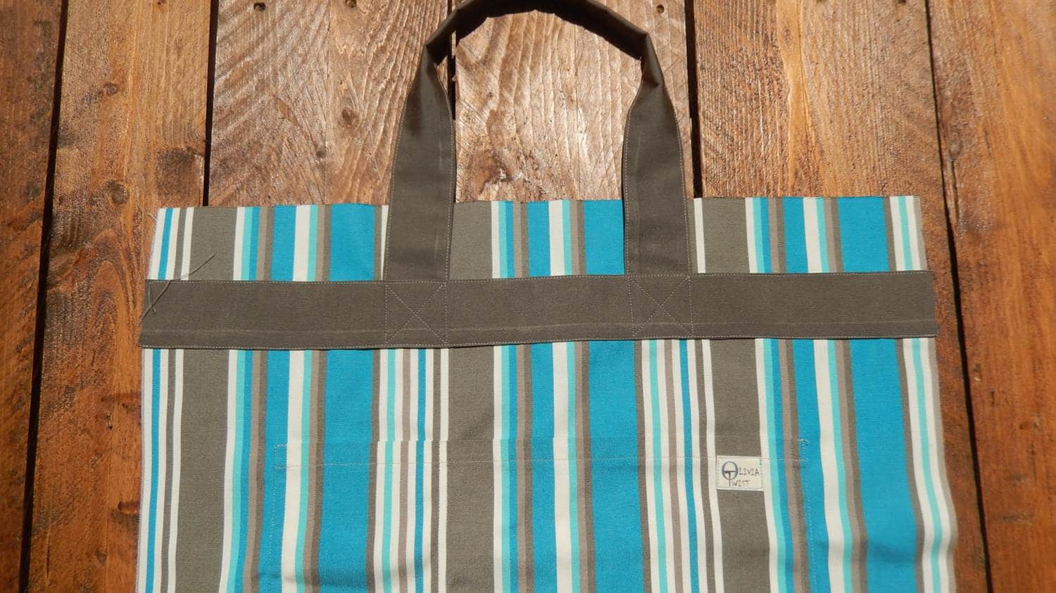 Rucksack –  Strandtasche – Badetasche selber nähen mit kostenlosem Schnittmuster