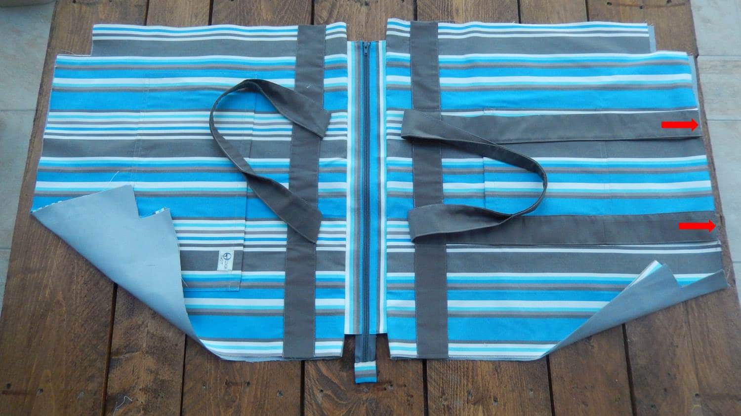 Rucksack –  Strandtasche – Badetasche selber nähen mit kostenlosem Schnittmuster