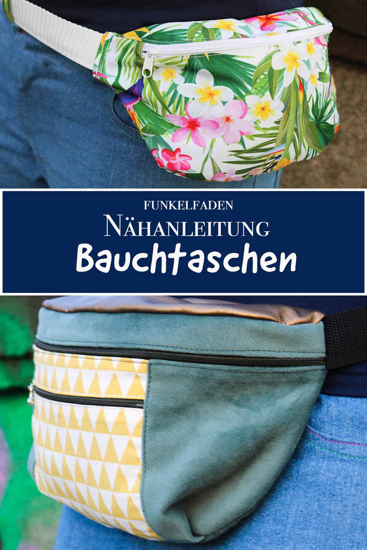 Anleitung Gürteltasche nähen / Freebook