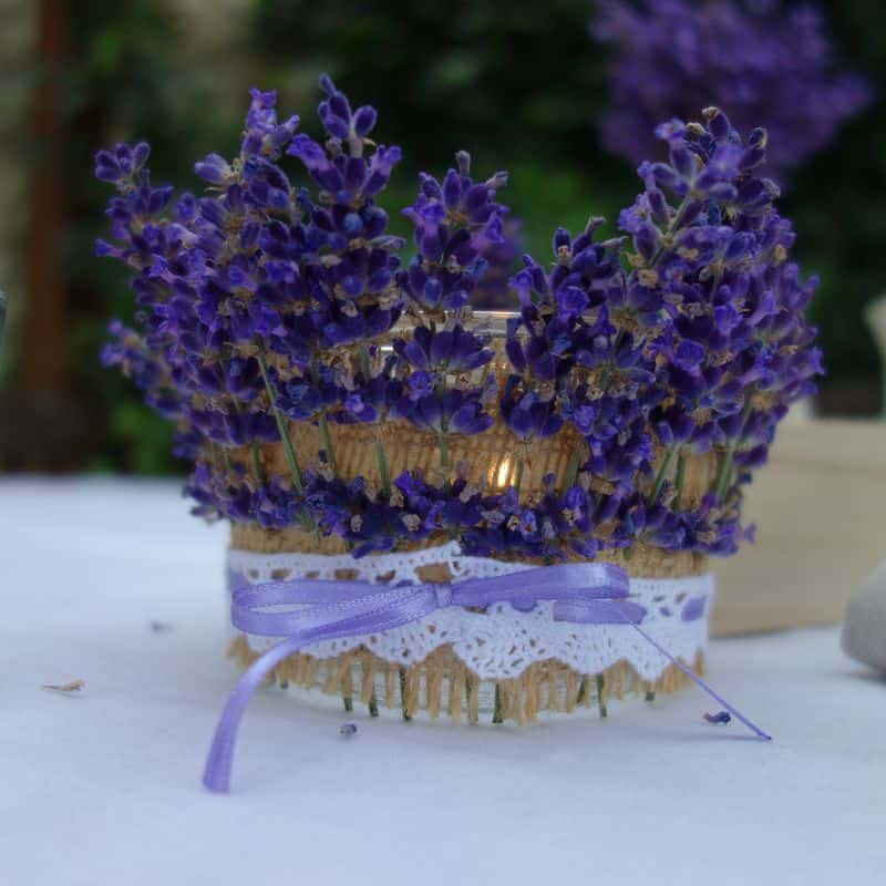 DIY Lavendel Windlicht basteln – Einweckglas Upcycling