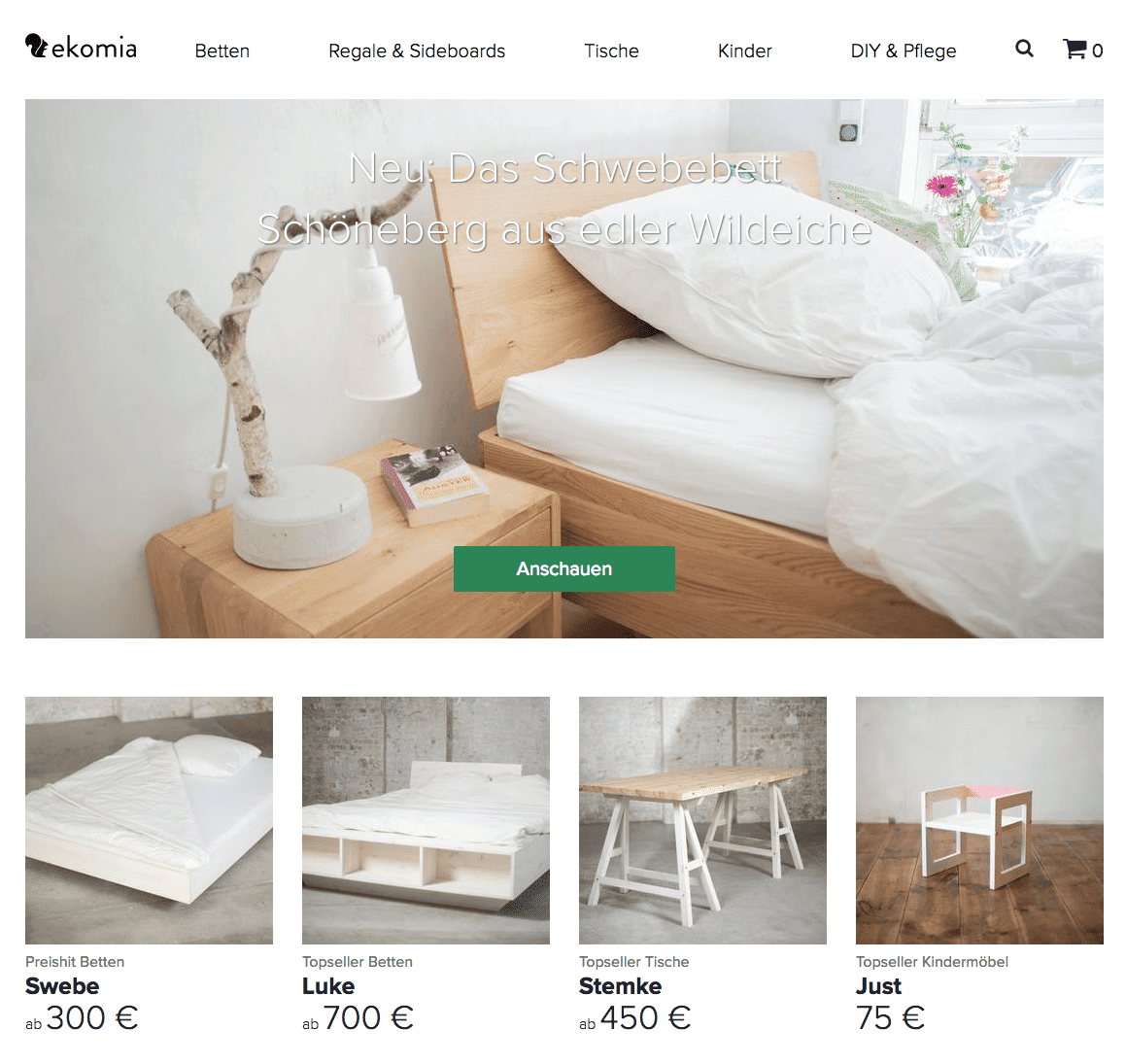 ekomia | Naturholzmöbel & Biomöbel mit Stil