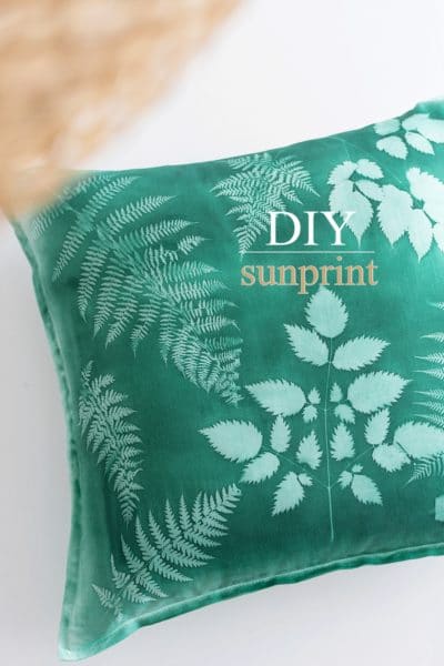 Sunprint – Wie du mithilfe der Sonne ganz einfach tolle Muster auf Stoff druckst