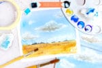 Malen lernen mit Aquarell: Himmel mit Wolken