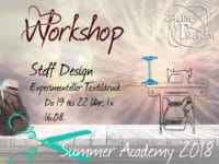 Workshop Stoff Design 1x Do 19 - 22.00 Uhr
