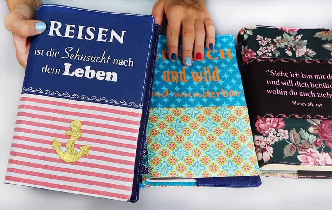 Buchhülle nähen für Anfänger