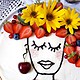 Boho Flowergirl trifft einfachsten Cheesecake der Welt - meine Version des Face Cake-Trends