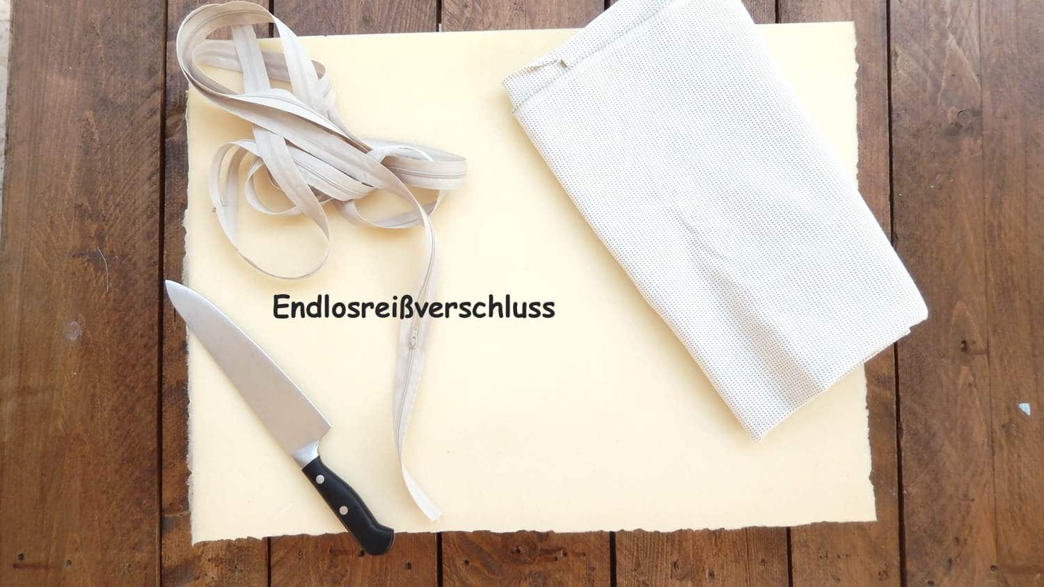 Sitzkissen mit Reißverschluss selber nähen