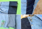 Nähanleitung Upcycling-Jeansrock mit Rallyestreifen
