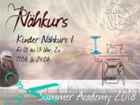 Kinder Nähkurs I  2x Fr 10 - 13.00 Uhr