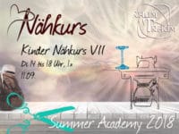 Kinder Nähkurs VII  1x Di 14 - 18.00 Uhr