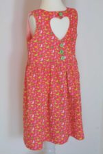 Rückenpartie Kinderkleid mit Herzausschnitt