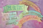 Handlettering Cake Topper mit Metallicfolie
