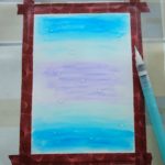 Handlettering – farbiger Hintergrund ohne Aquarellfarben