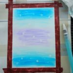 Handlettering – farbiger Hintergrund ohne Aquarellfarben